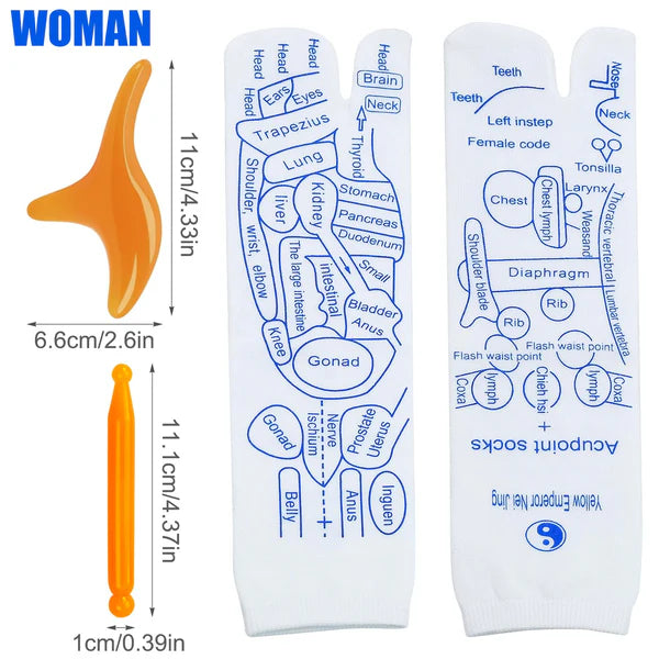 Acupressure Reflexology Socks,Reflexology Socks with Tools,Foot Massage Socks,Acupoint Socks,for Tired Relieve