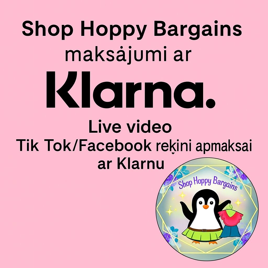 Live Video Tik Tok / Facebook rēķini apmaksai ar Klarnu