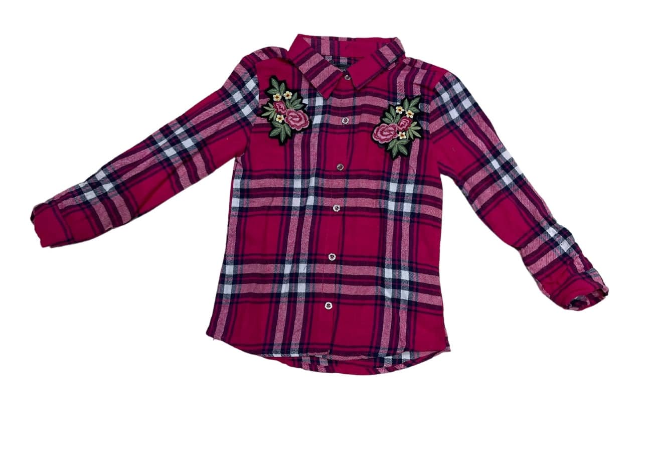 Girls Multi Check Soft Flannel Shirt