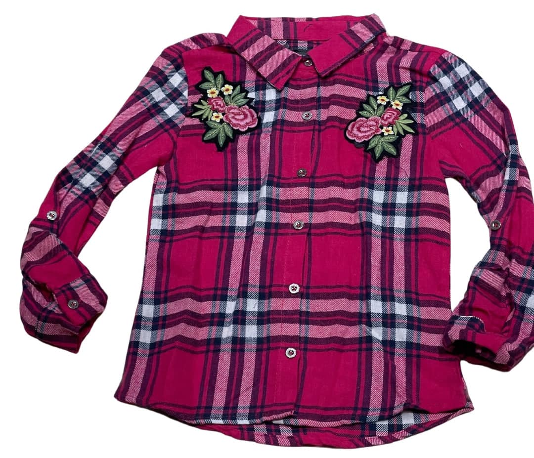 Girls Multi Check Soft Flannel Shirt