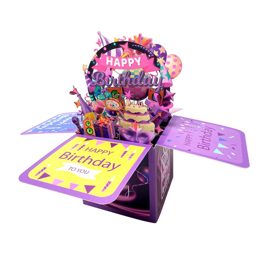 3D Pop-Up Birthday Card – Unique Design with Envelopes & Note Card, Perfect Birthday Gift for Men, Women, Kids, & Friends